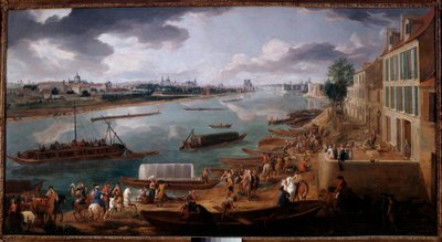 Ansicht von Paris, vom Quai de la Rapée aus gesehen, 1716 von Pierre Denis Martin