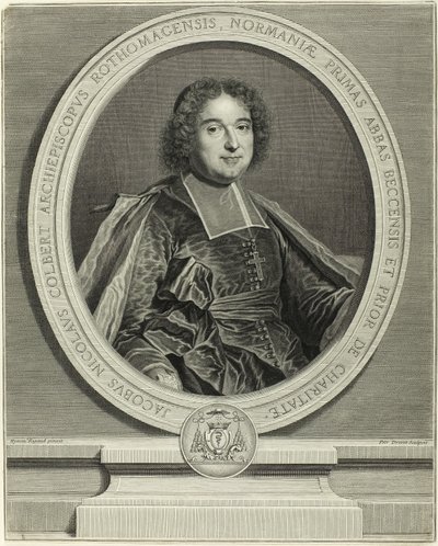 Porträt von Jacques Nicolas Colbert, Erzbischof von Rouen von Pierre Drevet