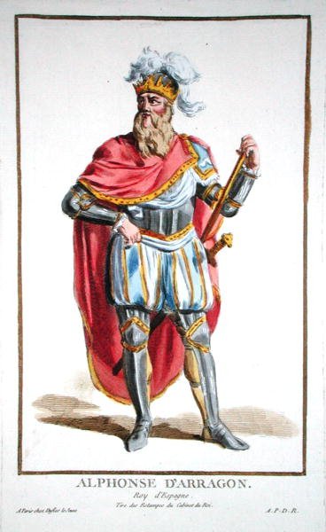 Alfonso V. (1396-1458), König von Aragon und Sizilien, aus 