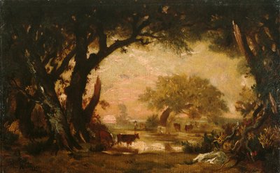 Lichtung im Wald von Fontainebleau von Pierre Etienne Theodore Rousseau