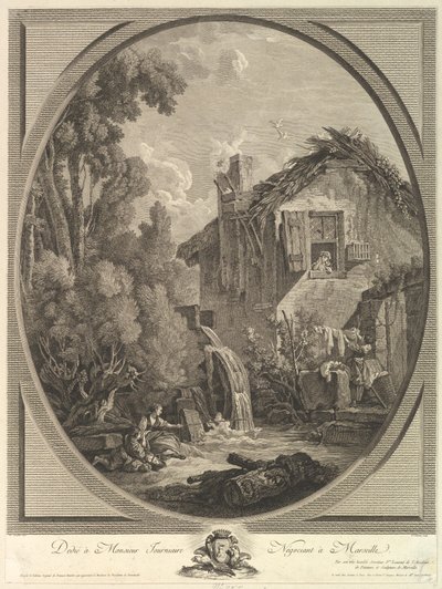 Landschaft mit Windmühle, 18. Jahrhundert von Pierre Francois Laurent