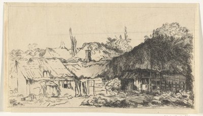 Unvollendete Landschaft von Pierre François Basan (workshop of)