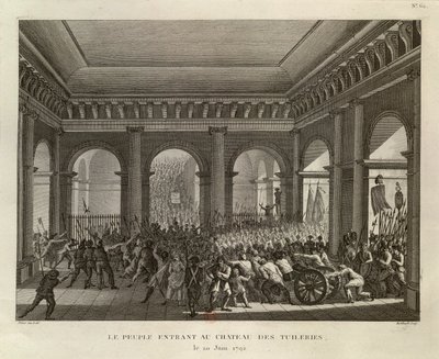 Das Volk betritt das Schloss der Tuilerien von Pierre Gabriel Berthault