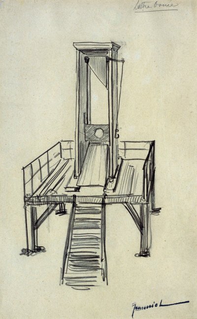 Guillotine von Pierre Georges Jeanniot