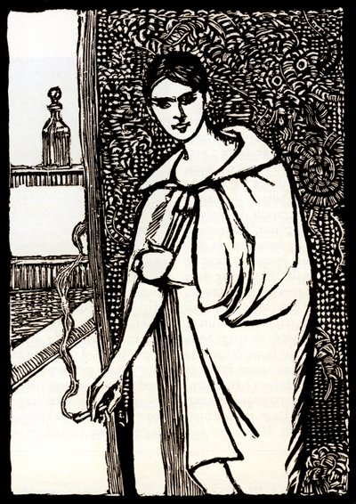Junge Frau mit Zigarette für „Cheri“ von Colette von Pierre Georges Jeanniot