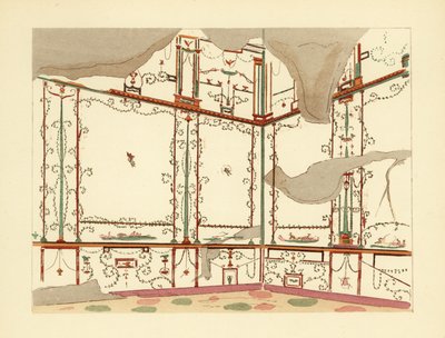 Exedra im Haus des Jahrhunderts, Pompeji von Pierre Gusman