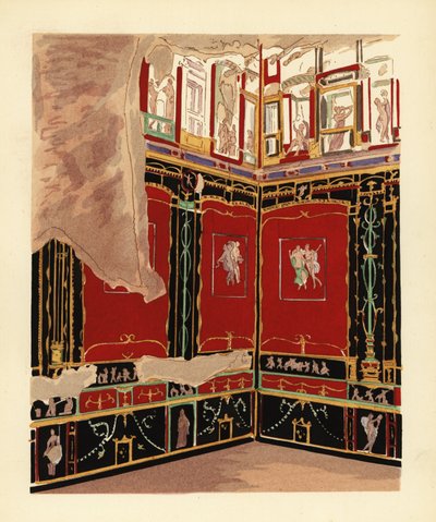Exedra im Haus der Vettii, Pompeji von Pierre Gusman