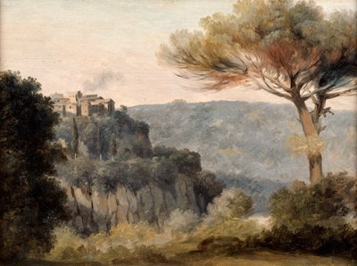 Das Dorf Nemi, spätes 18. frühes 19. Jahrhundert von Pierre Henri de Valenciennes