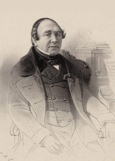 Porträt des Opernsängers Louis Antoine Eléonore Ponchard 1787-1866, 1850 von Pierre Hippolyte Aumont