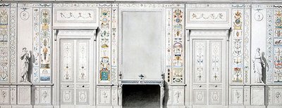 Entwurf für einen Salon von Pierre II Rousseau