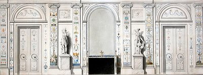 Entwurf für einen Salon von Pierre II Rousseau