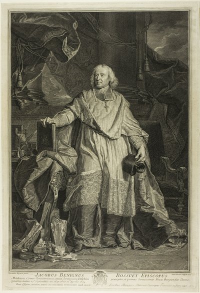 Porträt von Jacques Bénigne Bossuet, Bischof von Meaux von Pierre Imbert Drevet