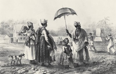 Sklavenhändler mit Kindern, aus 