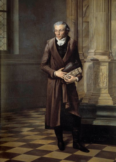 Porträt von Alexandre Lenoir (1761-1839), Kurator des Musée des Monuments Français. Gemälde von Pierre M. Delafontaine (1774-1860) 1802 von Pierre Maximilien Delafontaine