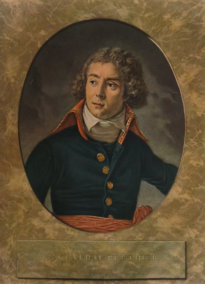 Le General Berthier, Ende des 18. Jahrhunderts von Pierre Michel Alix