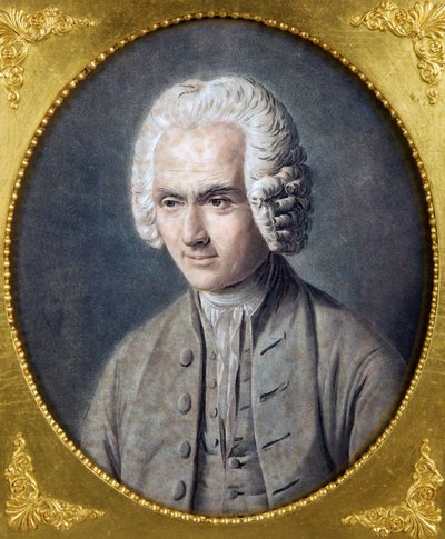 Porträt von Jean-Jacques Rousseau (1712-1778) von Pierre Michel Alix