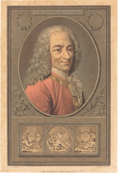 F.M. Arouet de Voltaire von Pierre Michel Alix after Jean François Garnerey