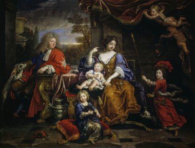 Großer Dauphin von Frankreich und seine Familie von Pierre Mignard