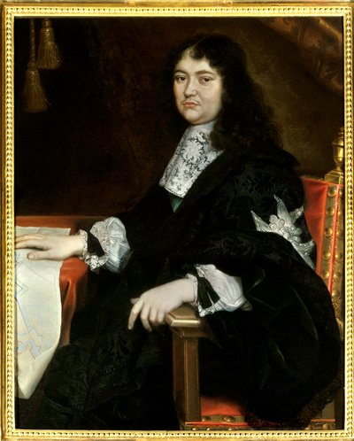 Porträt von Michel Le Tellier, Marquis de Louvois (1641-1691) Gemälde von Pierre Mignard (1612-1695) 17. Jahrhundert. Erwähnung muss gemacht werden: Reims, Musée des Beaux-Arts - Porträt von Michel Le Tellier, Marquis de Louvois (1641-1691). Gemälde von Pi von Pierre Mignard