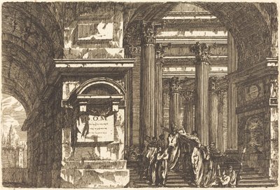 Der Eingang eines Tempels von Pierre Moreau