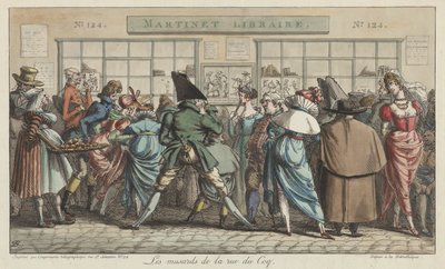 Les musards de la rue du Coq von Pierre Nolasque Bergeret