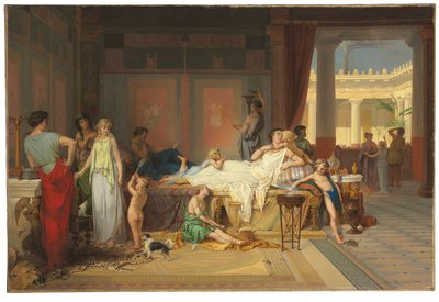 Die letzte Stunde von Pompeji - Das Haus des Dichters von Pierre Oliver Joseph Coomans