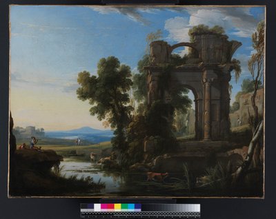Landschaft mit klassischen Ruinen, 1640-1645 von Pierre Patel