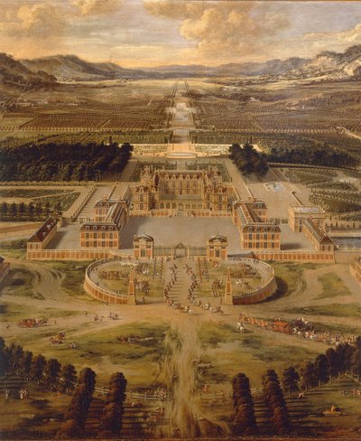 Ansicht des Schlosses Versailles und seiner Gärten von Pierre Patel von Pierre Patel