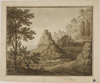 Bergdorf an der Küste von Pierre Patel I
