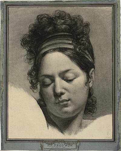 Kopf einer Frau von Pierre Paul Prud