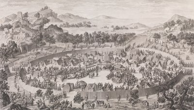 Die Niederlage von Häuptling Uš-Turfan und seiner Stadt von Pierre Philippe Choffard