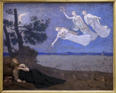 Der Traum (er sieht im Schlaf Liebe, Ruhm und Reichtum erscheinen) von Pierre Puvis de Chavannes