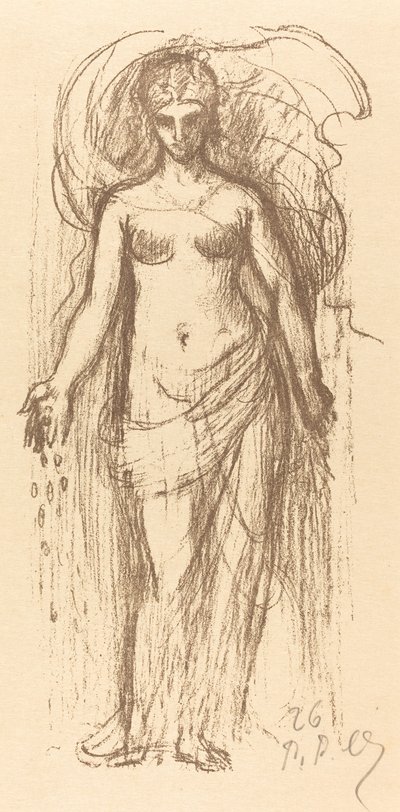 Studie einer Frau (Überfluss) von Pierre Puvis de Chavannes