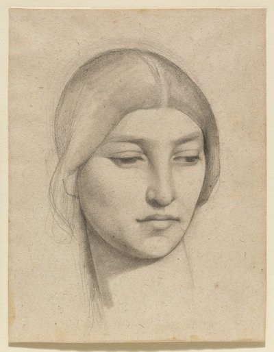 Studie eines Frauenkopfes von Pierre Puvis de Chavannes