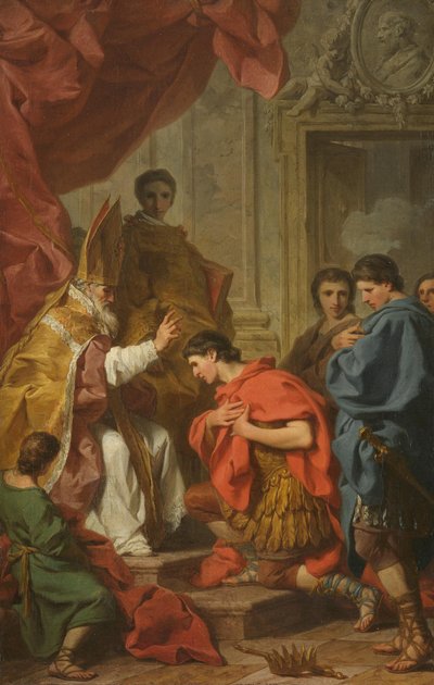 Kaiser Theodosius vor dem heiligen Ambrosius von Pierre Subleyras