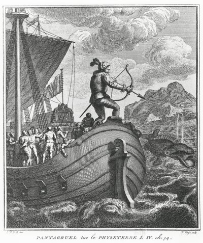 Pantagruel tötet Physeter, Illustration aus 