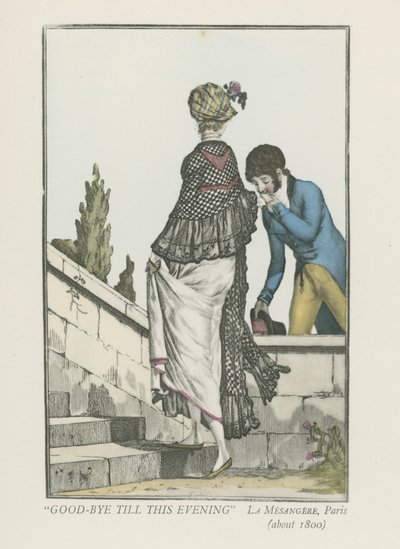 Auf Wiedersehen bis heute Abend (um 1800) von Pierre de La Mesangere