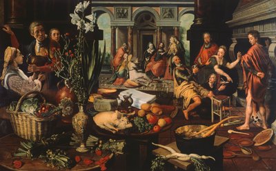 Christus im Haus von Martha und Maria von Pieter Aertsen