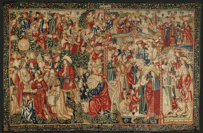 Das Gleichnis von den Arbeitern im Weinberg, um 1500 (Wandteppich) von Pieter (studio of) Coecke van Aelst