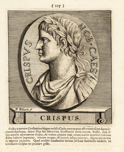 Flavius Julius Crispus, Sohn des römischen Kaisers Konstantin der Große, 1724 von Pieter Bodart