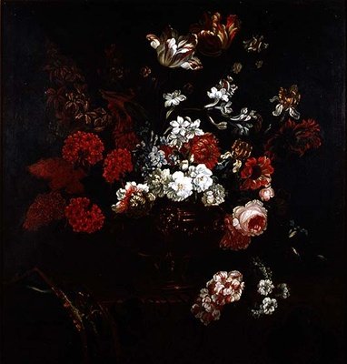 Stillleben mit Blumen in einer Kupfervase von Pieter Casteels