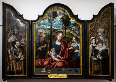Triptychon der Heiligen Familie von Pieter Coecke van Aelst
