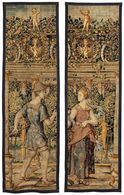 Vertumnus und Pomona: Vertumnus verwandelt in einen Fischer, ca. 1550 von Pieter Coecke van Aelst