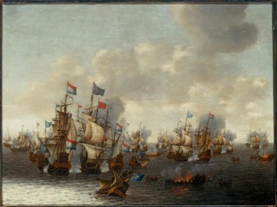 Die Seeschlacht der vier Tage von Pieter Cornelisz. Soest