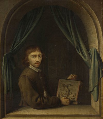 Porträt eines Malers von Pieter Cornelisz. van Egmondt (attributed to)
