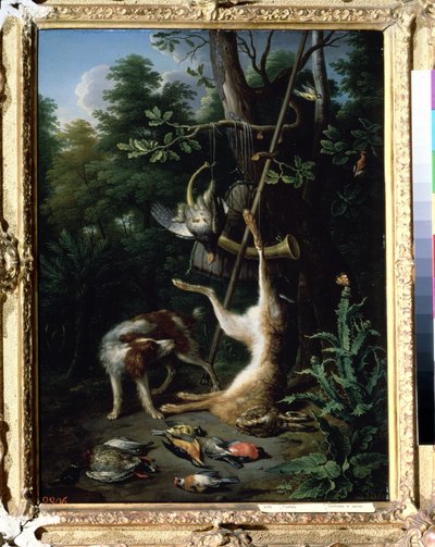 Jagdhund und Wildvögel von Peeter Gijsels