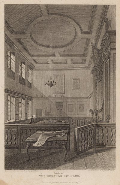 Innenraum des Heralds College von Pieter Jansz. Quast