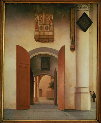 Die Kirche St. Laurentius, Alkmaar von Pieter Jansz Saenredam