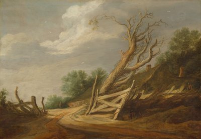 Landschaft mit offenem Tor, ca. 1630-1635 von Pieter Molijn