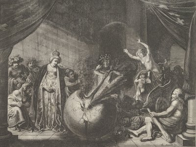 Tafel 9: Allegorie über die Zwietracht in Frankreich, aus Caspar Barlaeus, Medicea Hospes, 1638 von Pieter Nolpe